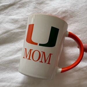 University of miami Mom Mug - Orange and Green